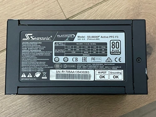SEASONIC SS-860XP ACTIVE PFC F3