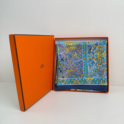 Hermes Silk Scarf with Gift Box, Size: 90*90cm | eBay