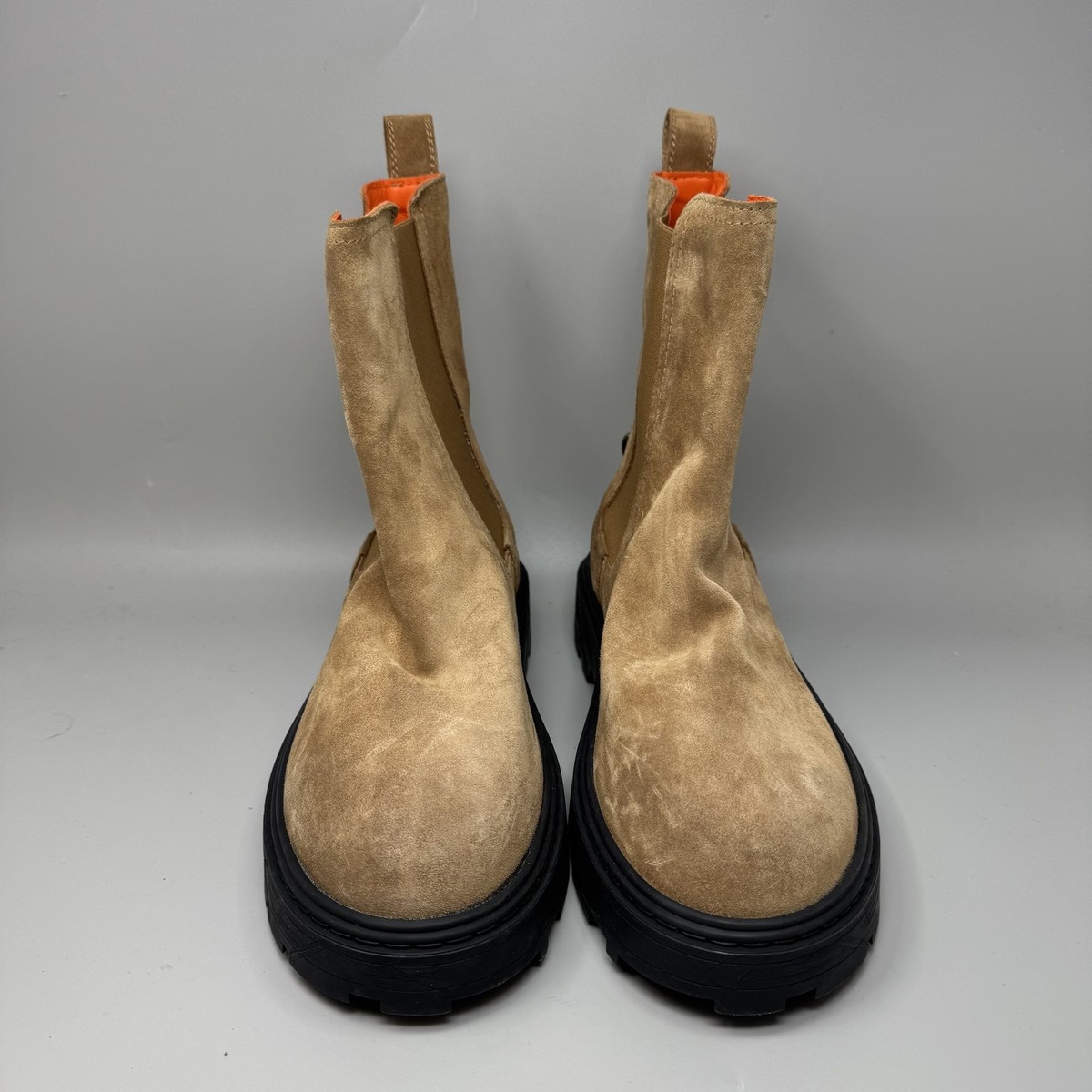 Philippe Model Boots Mens Size 11.5 Tan Suede Made in Italy  display picture 1