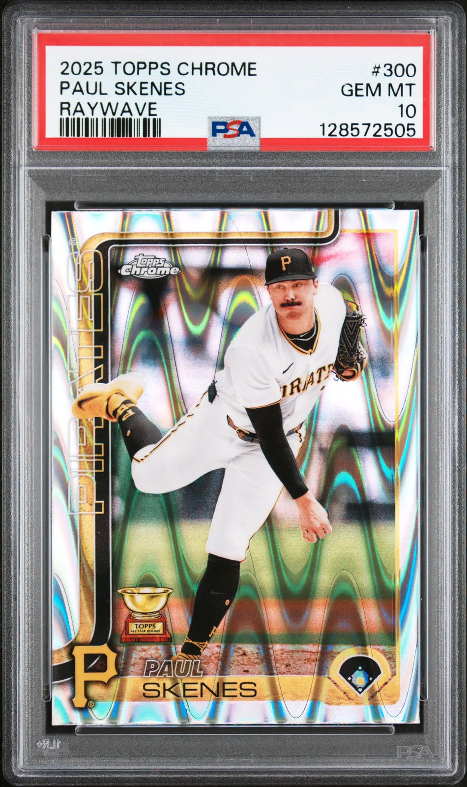 2025 Topps Chrome Paul Skenes #300 Raywave PSA 10