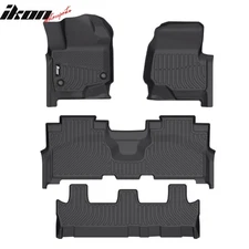 Fits 2021-2024 Ford Expedition Max All Weather 3D TPE Floor Mats Liners Carpets