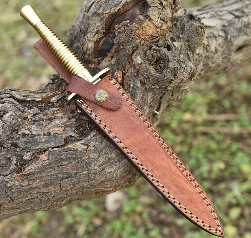 Британская армия Fairbairn Sykes коммандос нож 3-й пат латунная ручка с чехлом - Изображение 4 из 4