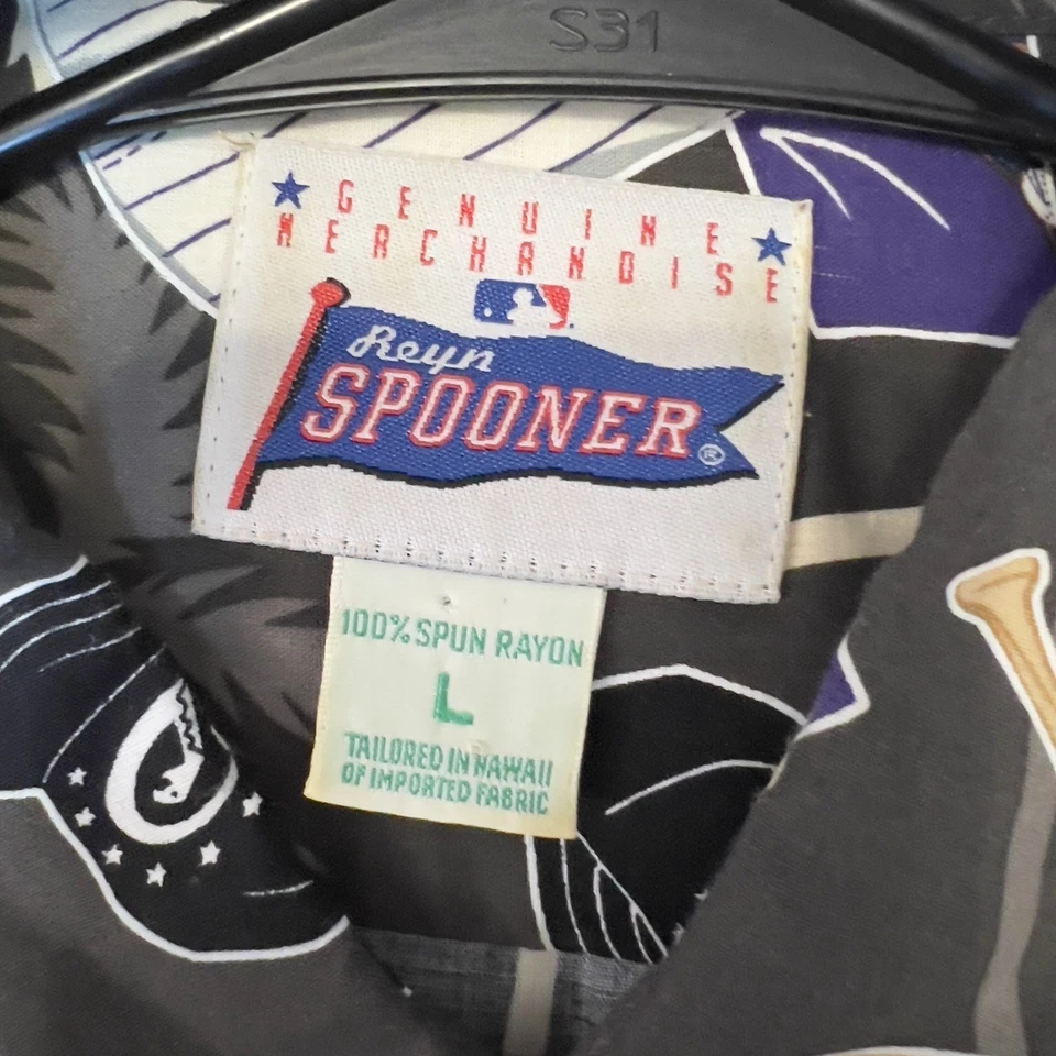 Vintage Reyn Spooner Arizona Diamondbacks All Over Print Button Up Shirt Men's L - Image 4 of 4