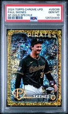 2024 TOPPS CHROME Update GOLD SPECKLE /50 PAUL SKENES RC PSA 10 Variation Rookie