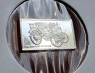 Vintage 1895 Panhard-Levassor Car - 1.6 Gram .925 Sterling Silver Mini Bar Ingot
