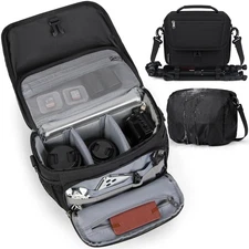 RAINSMORE Camera Bag DSLR/SLR/Mirrorless Camera Case with Tripod Holder Water...