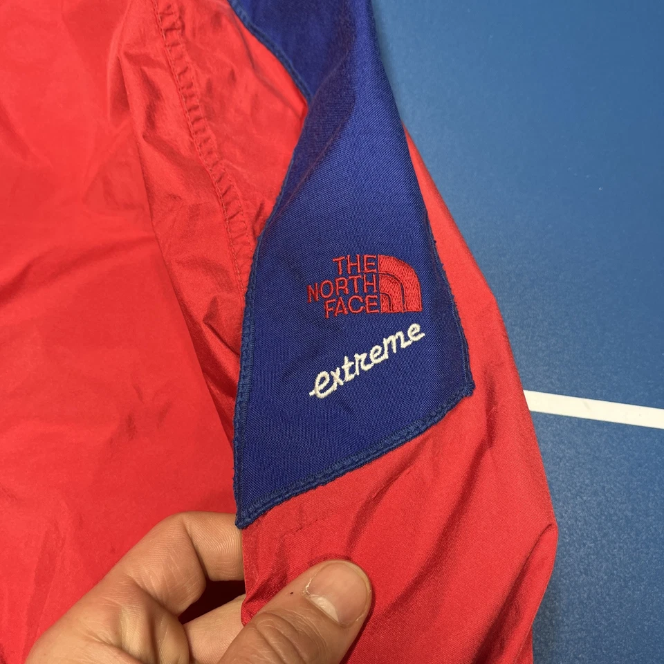 VINTAGE THE NORTH FACE EXTREME MENS JACKET LARGE RED FULL ZIP 80s USA - Image 2 of 4