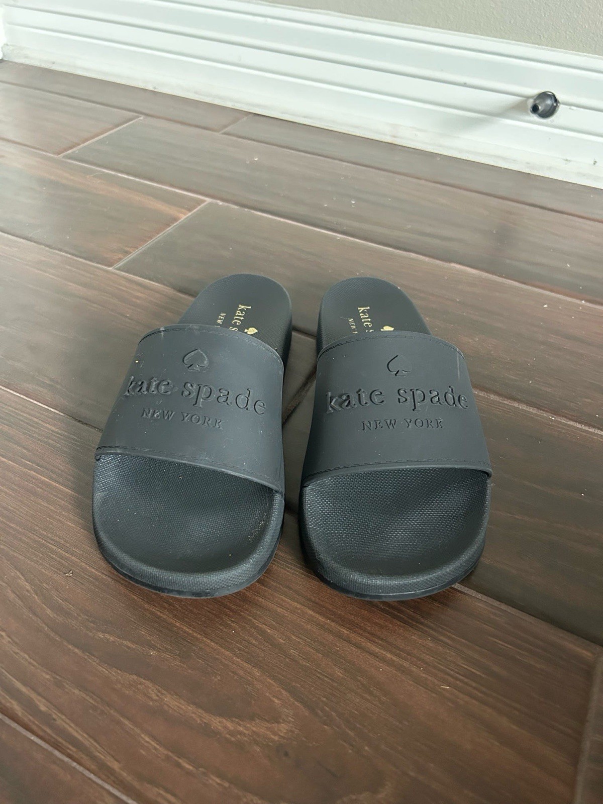 Kate Spade Women's Black  Slides-Sandals Size  7 !!