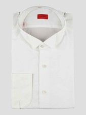 NEW ISAIA WHITE COTTON SHIRT US 17 - EU 43 I91