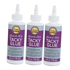  Quick Dry Tacky Premium All-Purpose Adjesove, Quick 4 FL OZ - 3 Pack Glue