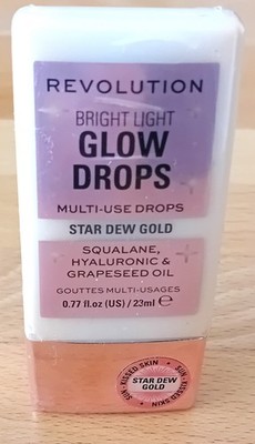 REVOLUTION Glow Drops Bright Light Star Dew Gold 23 ml -  NEU