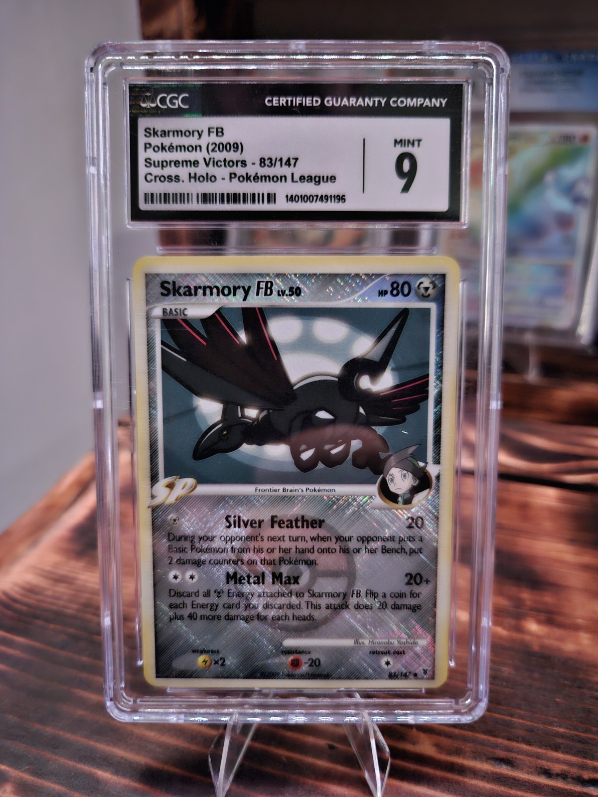 Pokemon Skarmory FB Supreme Victors Cross Holo 83/147 CGC 9 Mint