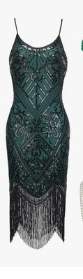 emerald green tassel dress Paige Dress main image 0