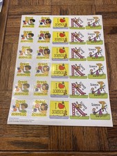 Vintage I Love Science Scientist School Stickers Great For Teachers 1 sheet