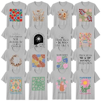 Boho Natur Blumen T-Shirt Outdoor Naturliebhaber Geschenk