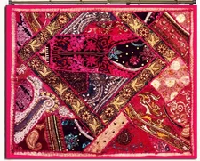 35" Wall Hanging Patchwork Home Decor Wall Hanging Tapestry Runner Table Cloth