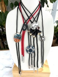 Lot Of 5 Vintage Western Southwestern Bolo Ties
