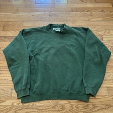 Vintage Levi  s Levi Strauss Faded Logo Crewneck Sweatshirt Size L USA Green