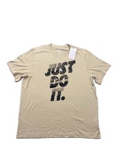 The Nike Tee Men’s XL Shirt Beige Just Do It Graphic