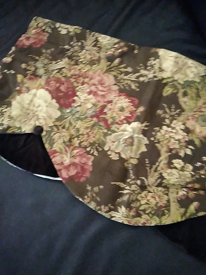 Waverly Ballad Bouquet Sepia May Valance Brown Floral 72” X 15” - Image 4 of 4