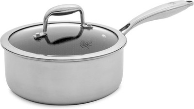 Hell s Kitchen 2.5 Qt Hybrid Saucepan w/ Lid   Tri-Clad Stainless Steel   New