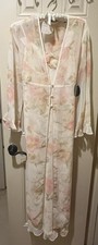 Valerie Stevens Intimates Women's 2 Pcs. Lingerie Sleepwear Gown Cover Up Medium