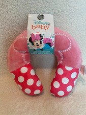 Disney Baby Minnie Mouse Neck Roll Pillow Travel Plush Soft NWT