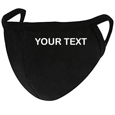 Your Text - Adult Youth Face Mask Fashion 2 Layers + Pocket Customizable