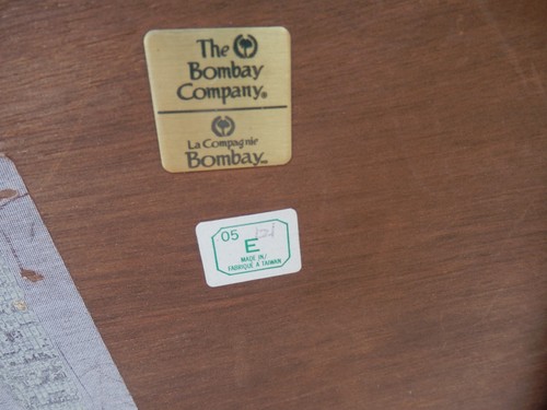 Vintage Bombay Co. Hardwood Footstool - Picture 6 of 13