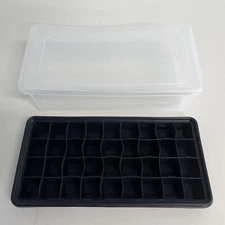 36 Small cube ice tray with storage bin and lid (Return/Used briefly)