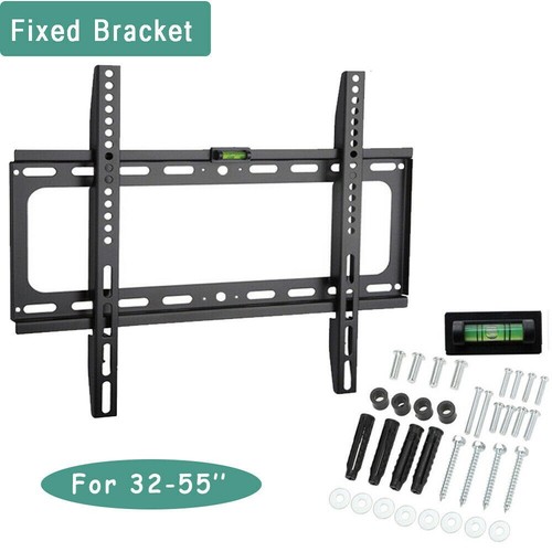 TV WALL BRACKET MOUNT SLIM FOR 26 30 32 40 42 50 64 INCH FLAT 3D LCD LED PLASMA - Zdjęcie 3 z 13