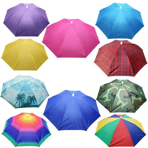 Umbrella Sun Hat Novelty Umbrella Hats Fishing Festival Golf Foldable Hats -US - Picture 8 of 17