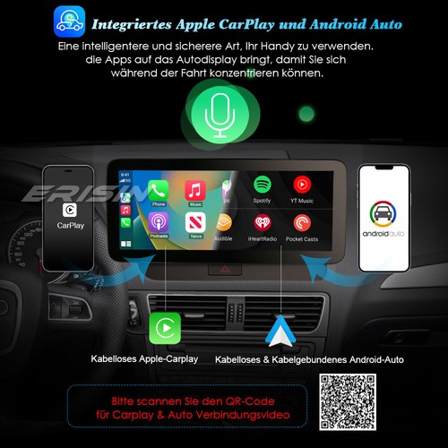 12.3" 128GB Android 13 Autoradio GPS Wifi CarPlay Canbus DAB+DSP SWC Für Audi Q5 - Bild 4 von 19