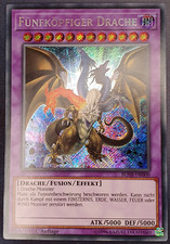 Fünfköpfiger Drache Yugioh Secret Rare 1. Auflage deutsch BLHR-000 Drachen Deck