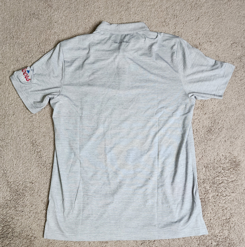 NWT Travis Mathew Heater Series Polo Shirt Men’s M Gray Coors Light Golf - Picture 2 of 7