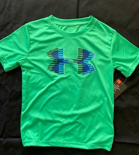 Under Armour Boy's Heat Gear T Shirt Athletic Tee Short Sleeve Size 4 5 6 7 New - Picture 7 of 10