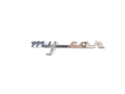 Schriftzug Emblem Aus Chromstahl MYCAR FIAT 500 Francis Lombardi Größe 88x17mm