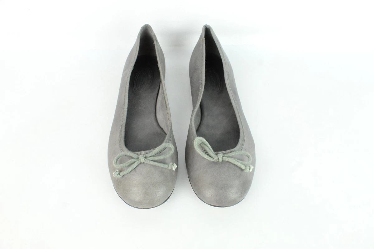 Grey ballet pumps best sale uk