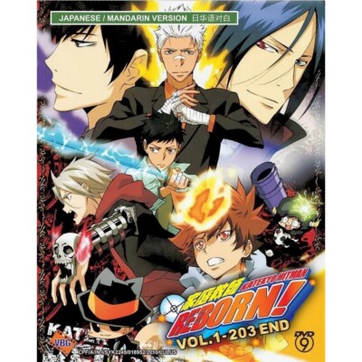 Katekyo Hitman Reborn! Vol.1-203 END Complete Anime DVD [Eng Sub] [Free Gift]