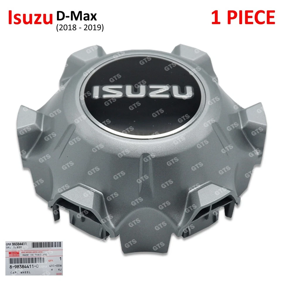 1Pc Wheel Cap Silver Fits Isuzu D-Max Dmax 2WD 4WD Hi-Lander V-Cross 2018 2019 - Image 3 of 4