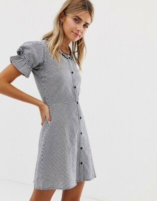 Wednesday's Girl Skater Dress Gingham ASOS Medium