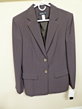 NWT Women  s Jones New York Blazer Jacket Business Brown Sz 10