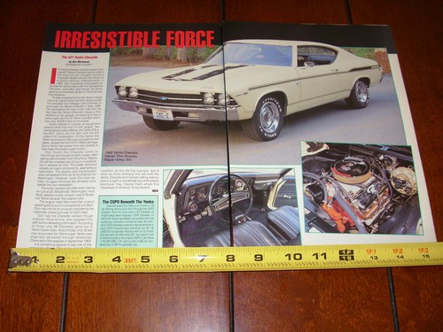 Yenko Chevelle 427 1969 artículo original 1991 - Imagen 4 de 12