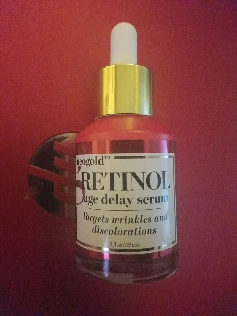 NEOGOLD RETINOL AGE DELAY SERUM 2 FL OZ TARGETS WRINKLES & DISCOLORATION