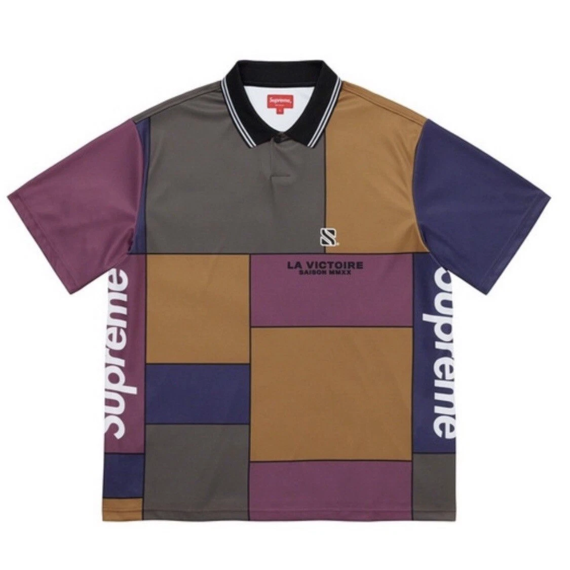 Polo de football Supreme La Victoire Saison MMXX Colorblock FW20 moyen neuf