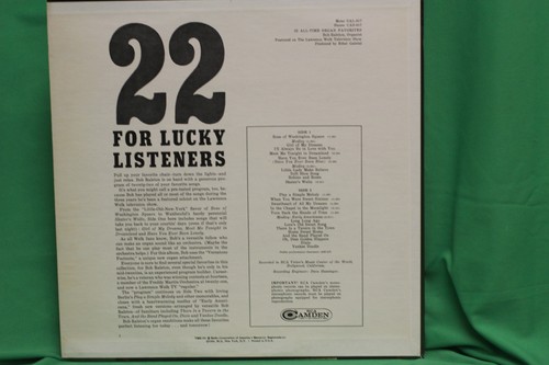 Bob Ralston - 22 All Time Organ Favorites - RCA Camden 1966 - Picture 2 of 8