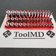 Snap-on Tools USA NEW 42pc 1/4" Drive 6pt Metric Master Socket Set 