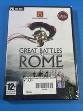 THE HISTORY CHANNEL GREAT BATTLES OF ROME PC CD ROM GIOCO ITA NUOVO SIGILLATO