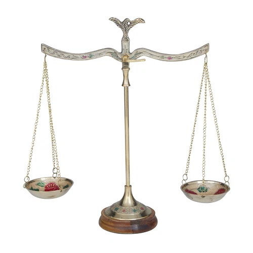 30651 Brass Scale, 12"W x 12"H,Gold