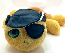 RARE Russ Berrie Shelly the Turtle Pirate Eye patch Stuffed Animal Plush Tags